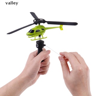 valley niños modelo de aviación mango tirar avión juguetes al aire libre para bebé helicóptero de juguete cl
