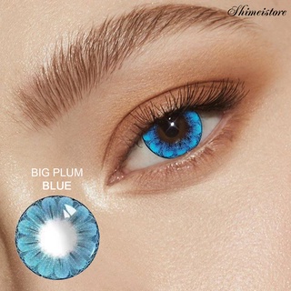 shimeistore 1 par de lentes de contacto de ojos de uso anual suave hema grande ciruela flor de belleza cosméticos lentes de contacto para mujer (4)