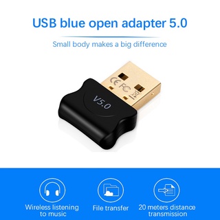 Adaptador compatible con bluetooth transmisor USB para Pc Receptor de ordenador portátil auriculares Audio Dongle Receptor ele (1)