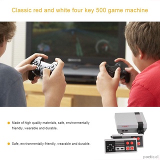 1 set clásico rojo y blanco de cuatro teclas consola de juegos integrado 500/620 juegos