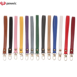 pennic moda cartera correa cinturón reemplazable bolso correas de cuero pu portátil correa de muñeca llavero metal impermeable/multicolor