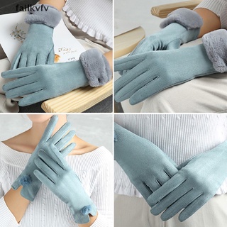 failkvfv guantes de invierno pantalla táctil plus terciopelo cálido gamuza manoplas montar espesar frío cl (9)