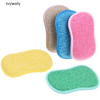 ivywoly 5 piezas esponja de limpieza antimicrobiana esponja de cocina para lavar platos cepillo cl