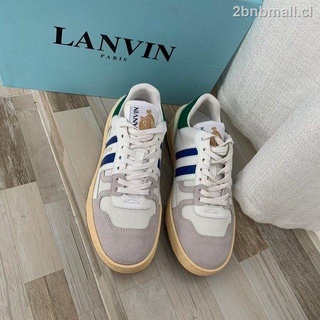 lanvin langfan zapatillas 2021 nuevos zapatos deportivos casuales par con cordones de color coincidencia de entrenamiento alemán