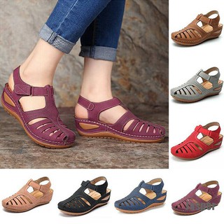 [Jasper] sandalias Ortopédicas cómodos para mujer De los pies cerrados muelas pantuflas De verano zapatos bajos nuevos (1)