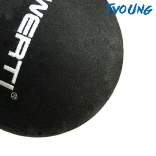 [Tyoung] paquete de 3 bolas de goma de doble punto amarillo Squash pelotas de entrenamiento de carreras (8)