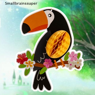 smallbrainssuper 3 pzs juego de loros de pájaro tropical para panal decoraciones para fiestas sbs