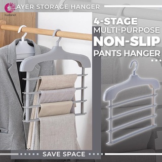 Multi funcional pantalones Rack antideslizante plegable armario de almacenamiento organizador de armario para ropa pantalones bufandas lazos