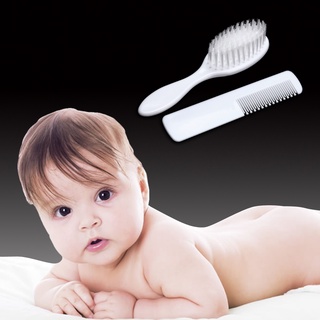 abs bebé recién nacido cepillo de pelo suave bebé peine cabeza cuero cabelludo masajeador conjunto de herramientas