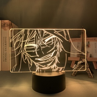 Anime Angels of Death figura lámpara de noche para niños dormitorio decoración 3D luz de noche Manga regalo lámpara LED