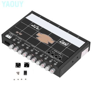 Yaouy 7 bandas ecualizador gráfico procesador de sonido coche estéreo Audio ecualizador con mm AUX-IN (1)