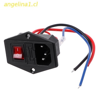 angelina1 impresora 3d tipo u enchufe fuente de alimentación interruptor adaptador zócalo con interruptor y fusible