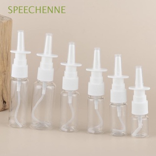 speechenne health botellas de plástico vacías pulverizador nasal bomba de pulverización nasal nuevo blanco recargable niebla embalaje médico
