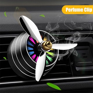 Sp ambientador de ventilación de aire de coche Clip de Perfume LED ventilador fragancia difusor de Aroma decoración (1)
