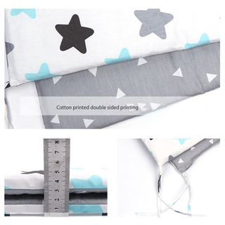 Nueva cuna de bebé alrededor de la cama de la barandilla del bebé anticolisión patrón de impresión de la cama (3)