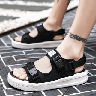 *Listo stock* sandalia de los hombres de las mujeres de deporte al aire libre sandalias zapatillas de fondo grueso Velcro Casual sandalias Sukan Selipar sandalia