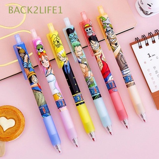 BACK2LIFE1 0.5mm Luffy Gel Pens Creative Signature Pen Neutral Pen Sanji Gift Usopp Cute Student Supplies Nami Stationery