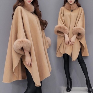 invierno mujer parka casual abrigo de las mujeres abrigos de piel mujer ropa capa chal chaqueta