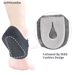 [mbn] almohadilla de gel para talón alivio del dolor para calcetín plantar usado en zapatos de tacón delgado cuidado del pie.