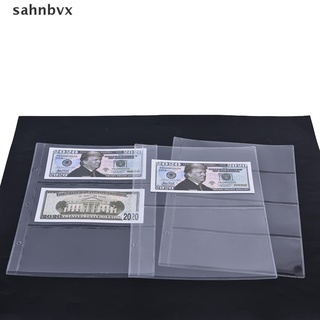 [sahnbvx] Paper Money Banknote Page Collecting Stamps Holder Sleeves Loose Leaf Page Album [sahnbvx]