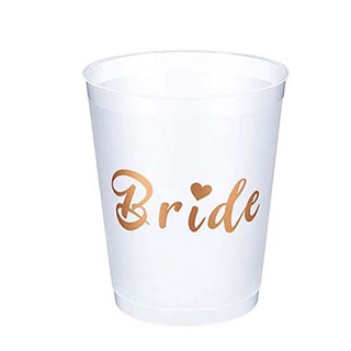 memory 12 tazas de despedida de soltera equipo de novia tazas blancas con papel de oro rosa para boda, ducha nupcial, novia para ser regalo y decoración de fiesta de compromiso (3)