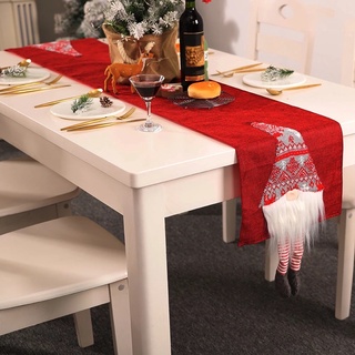 entrega rápida navidad camino de mesa de moda tela de navidad mesa de escritorio decorativo mantel de navidad adorno para fiesta en casa cool2