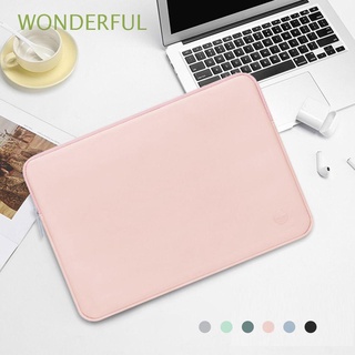 WONDERFUL 13 14 15 inch Universal Laptop Bag Soft Notebook Pouch Sleeve Case Fashion PU Leather Ultra Thin Business Shockproof/Multicolor