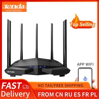 Tenda Ac11 Ac1200 Gigabit Wifi Router 2.4g 5.0ghz Dual-Band Wifi Repeater with 5 High Gain Antennas (1)