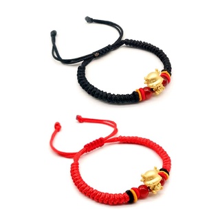 hom Unisex Cute Lucky Cow Adjustable Braided Bracelet Handmade Weaven Knots Rope Chain Bangles Jewelry Gifts (3)