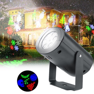 proyector de luces led rgb con 12 entradas para navidad/exteriores (1)