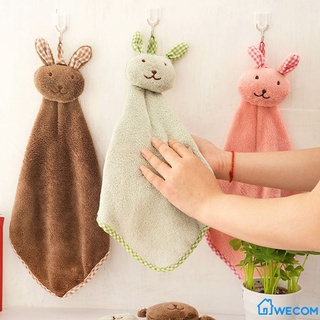 Toalla de mano lindo de dibujos animados Animal conejo felpa cocina suave colgante toalla de baño toalla