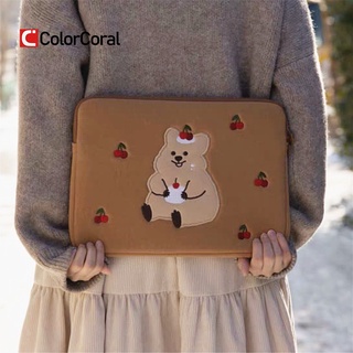 colorcoral de dibujos animados bolsa para ipad 10.2 10.5 ins tablet caso lindo corea cherry koala cubierta protectora portátil ipad pro 9.7 11 13 pulgadas de almacenamiento (3)