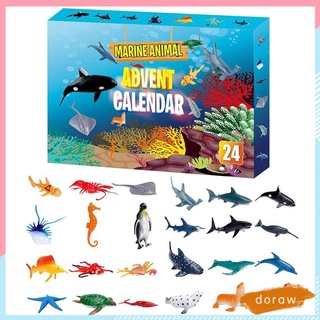 Dora caja De regalos oculta/juguetes sorpresas con cuenta regresiva 24 días/calendario Para navidad
