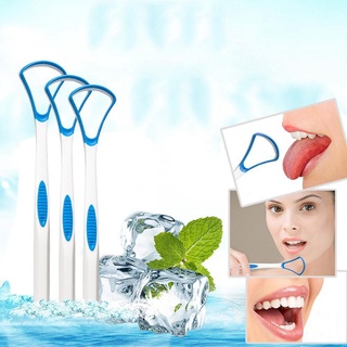 Limpiador De Lengua De Plástico Raspador Tounge Cuidado Dental Higiene Boca Oral 17,5 X 3,5 Cm U9C3 (5)