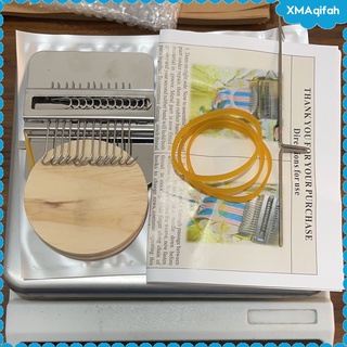 pequeño telar-speedweve tipo herramienta de tejido con disco de madera darning tejido para bricolaje costura regalos para niño\\\\'s weaver