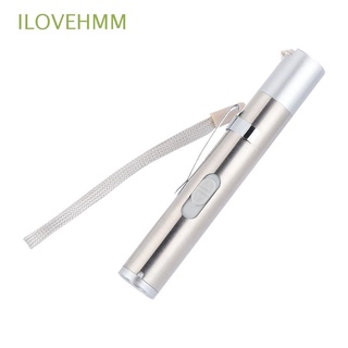ILOVEHMM Portable Laser Pointer Rechargeable Pet Toy Flashlight Ultraviolet Rays Mini Counterfeit Detector Multifunction Funny Cat Stick