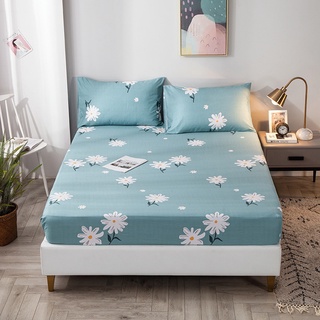 100% algodón Cadar sábana de cama antideslizante Protector de colchón Floral colcha funda de almohada Super individual/Queen/King sábana cubierta (5)