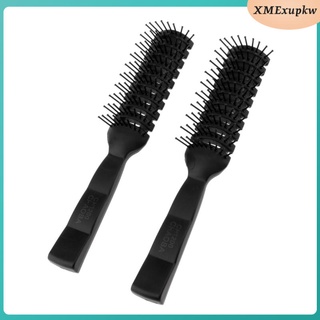 2 styling cepillo para el cabello costillas peine antiesttico saln dedicado peine del pelo rizado