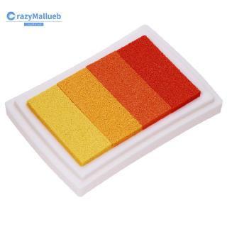 Cra-Stock Home Supply 4 colores gradiente Inkpad DIY sello de tinta de color almohadilla de impresión de los niños papelería (7)