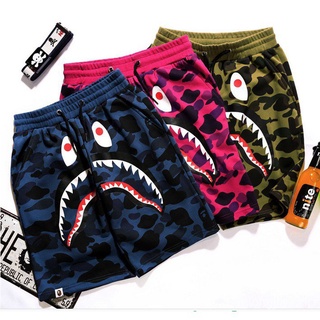 🙌 Nuevo Bape Casual tiburón camuflaje hombre mujer Moda playa pantalones cortos vgzN