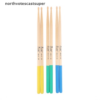 Northvotescastsuper - palos de tambor profesionales (3 pares, 5 a, madera de arce, varios colores, palillos de tambor NVCS)