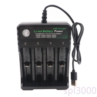 SPL-Battery Cargador 18650 Iones De Litio Recargable De Batería 4 Ranuras Adaptador De Carga De Celda