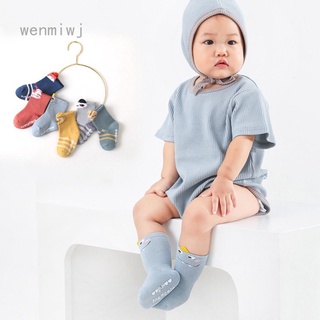 Otoño e invierno bebé calcetines de bebé antideslizante bebé piso calcetines niños y niñas bebé niños calcetines de algodón (1)