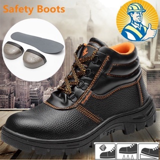 hombres/mujeres botas de seguridad zapatos de trabajo al aire libre senderismo botas de acero del dedo del pie 36-46