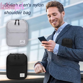 nylon hombres bolso de mensajero casual de negocios sólido hombro crossbody bolso