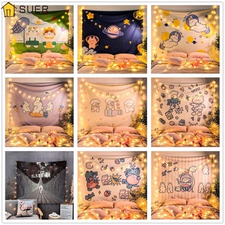 Suer chica dormitorio decoración lindo habitación de los niños mujeres animación tapiz decoración dormitorio