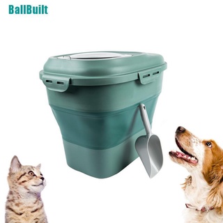 [Btaui] contenedor de arroz para mascotas, almacenamiento de alimentos, para perros, gatos, con tapa para comida, RDYI