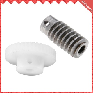 Metal 12mm Worm Shaft With 1: 30T Plastic Worm Gear Fit For Retarders