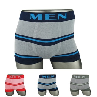 Men Stripe Boxershorts Stretch Lingerie Panties Breathable Underwear Underpants