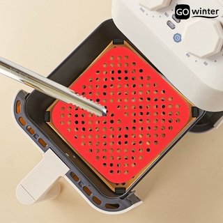 gowinter 2pcs forro de freír de grado alimenticio antiadherente de silicona para lavavajillas, apto para freidora